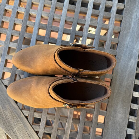 CLARKS Nubuck Ankle Booties - Picture 5 of 9